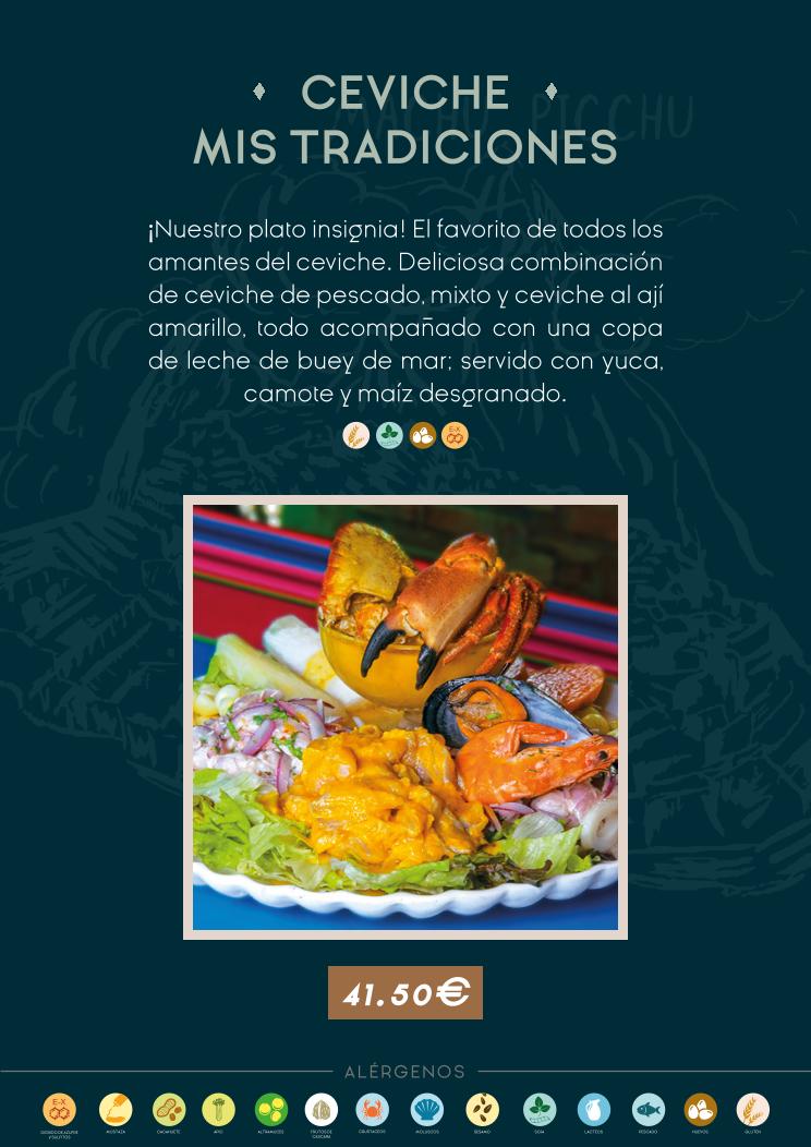 carta de platos