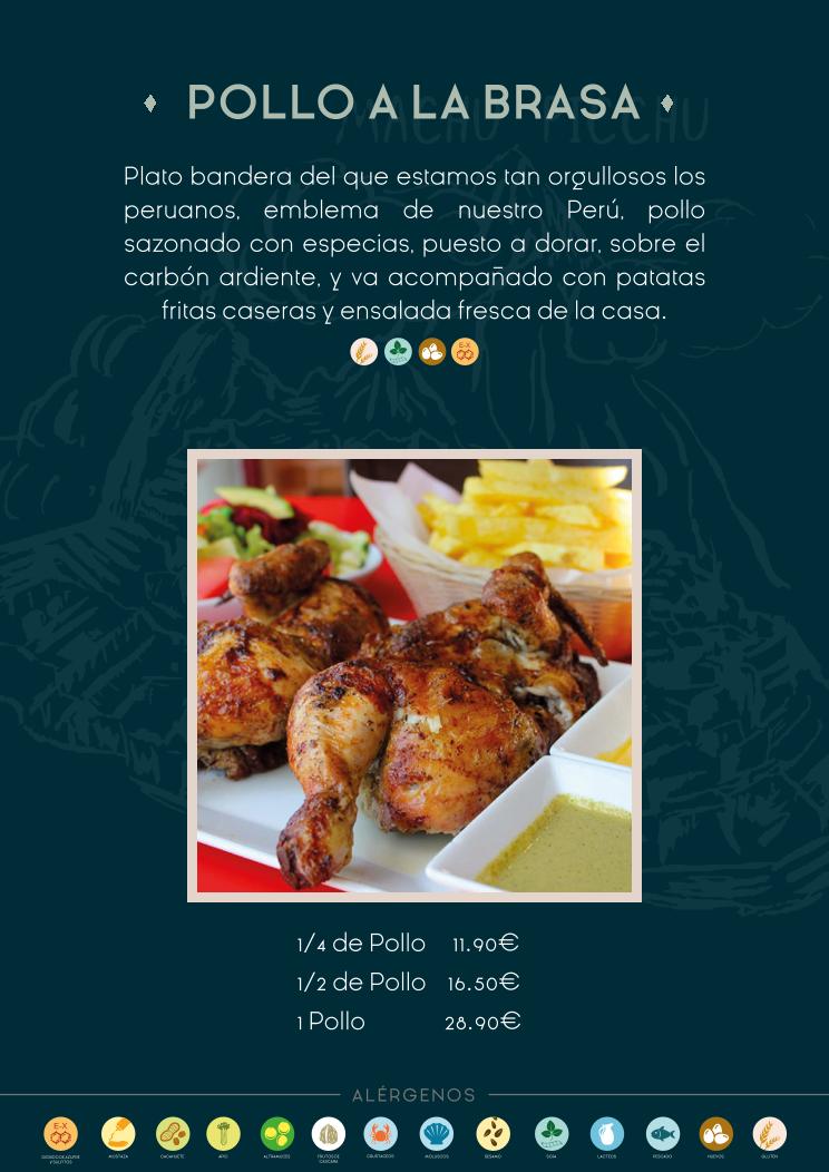 carta de platos